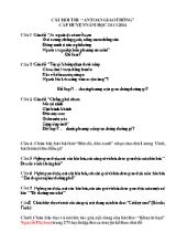 Câu hoi thi an toan giao thông cấp huyện lớp 5 - Năm hoc 2013-2014